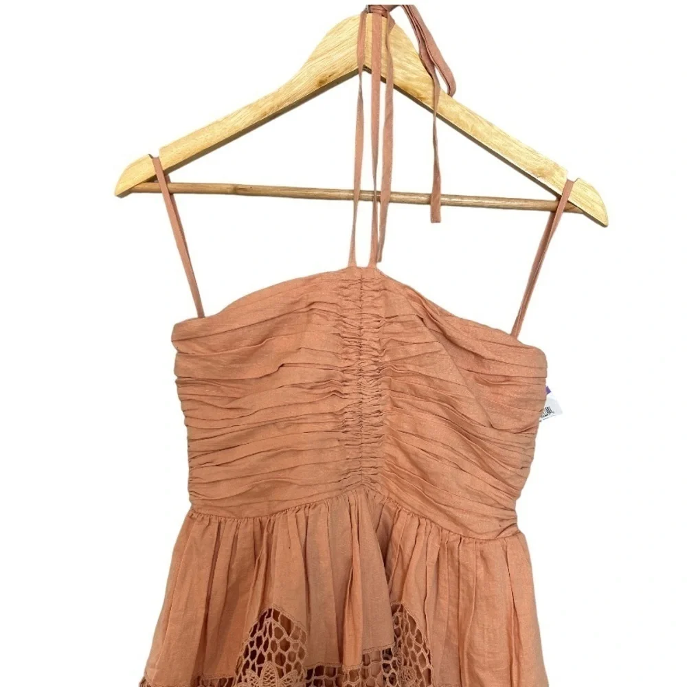 New! ULLA JOHNSON Savannah Mini Dress Azalea - Picture 4 of 11